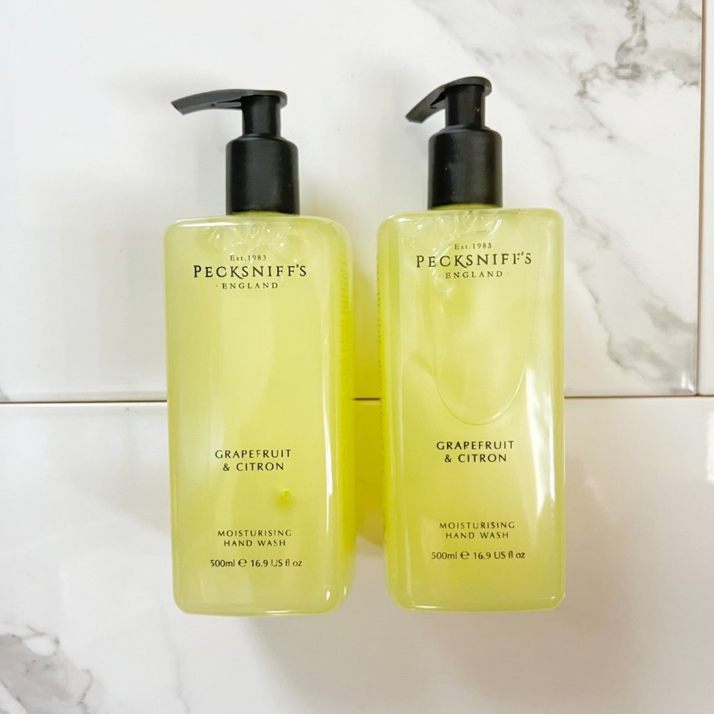 NEW 2x Pecksniffs Grapefruit & Citron Moisturizing Vitamin B Hand Wash 16.9 oz